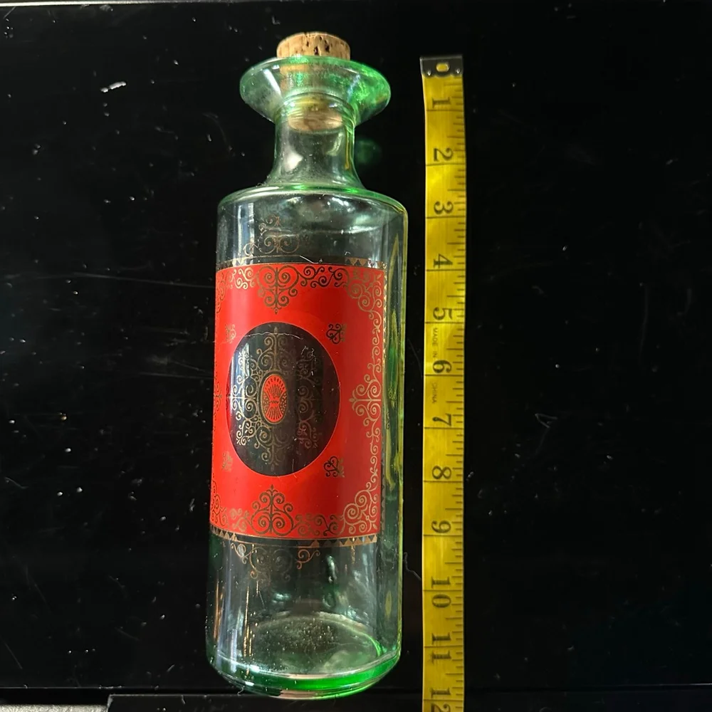 vintage Old Fitzgerald bourbon glass decanter